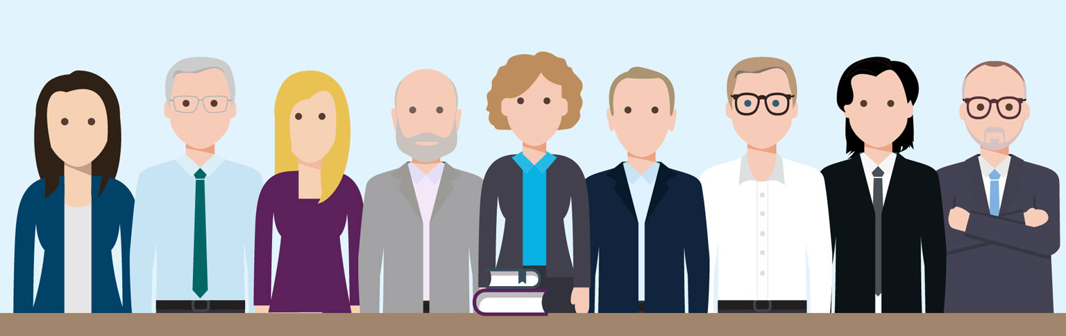 Cartoon representation of the Barclays Bank UK Retirement Fund Trustee Board
