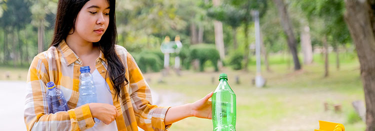 lady with a bottle